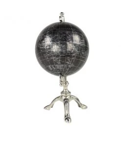 Grayson Lane 12-in x 7-in Rustic Globe - Black Aluminum -GRAYSON LANE shop 330861678 AlternateImage4 l