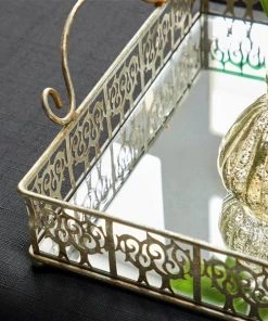 Grayson Lane Set of 3 22-in, 19-in, 16-in Glam Tray - Silver Metal -GRAYSON LANE shop 330861686 AlternateImage2 l