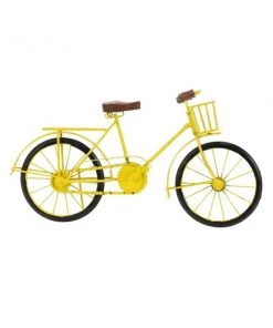 Grayson Lane 10-in x 19-in Vintage Bicycle Sculpture - Yellow Metal