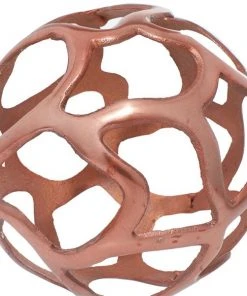 Grayson Lane Set of 3 8-in, 6-in, 4-in Copper Contemporary Orbs & Vase Filler -Aluminum -GRAYSON LANE shop 330861696 AlternateImage2 l