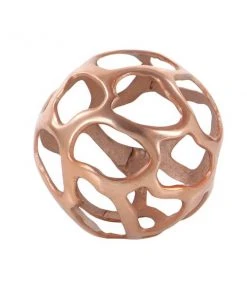 Grayson Lane Set of 3 8-in, 6-in, 4-in Copper Contemporary Orbs & Vase Filler -Aluminum -GRAYSON LANE shop 330861696 AlternateImage3 l