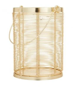 Grayson Lane 9-in x 8-in Glam Lantern - Gold Iron -GRAYSON LANE shop 330861697 AlternateImage5 l