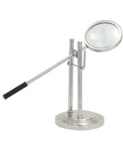 Grayson Lane 25-in x 8-in x 8-in Traditional Magnifying Glass - Silver Aluminum