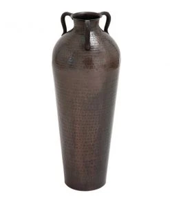 Grayson Lane 28-in x 10-in Rustic Vase - Brown Metal