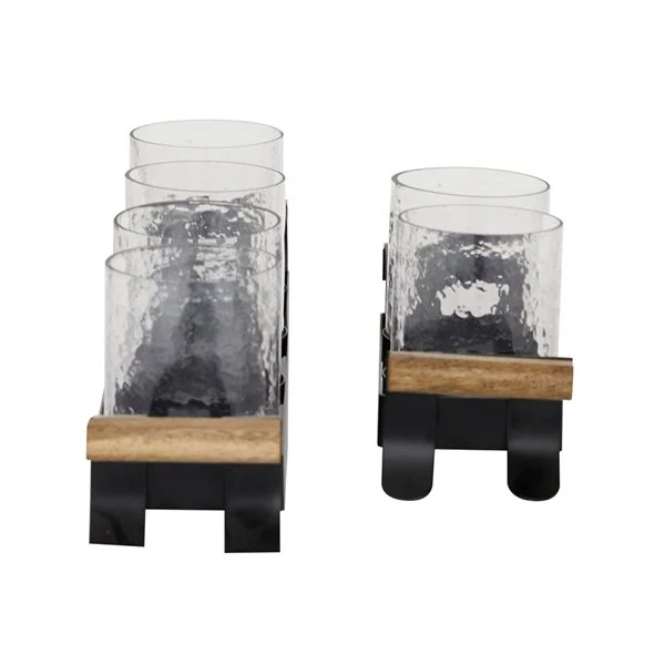 Grayson Lane Set of 2 12.75-in, 21.25-in Candle Holder - Black Metal 5 Grayson Lane Set of 2 12.75-in, 21.25-in Candle Holder - Black Metal - Image 5