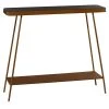 Grayson Lane 34-in x 44-in Modern Console Table - Gold Metal