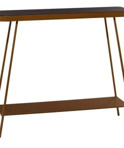 Grayson Lane 34-in x 44-in Modern Console Table - Gold Metal