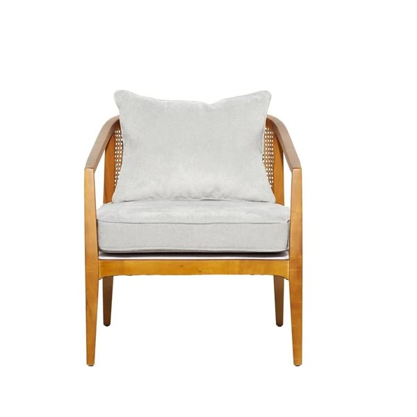 Grayson Lane 25-in x 29-in Contemporary Accent Chair - Brown Wood 5 Grayson Lane 25-in x 29-in Contemporary Accent Chair - Brown Wood - Image 5