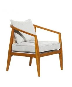 Grayson Lane 25-in x 29-in Contemporary Accent Chair - Brown Wood