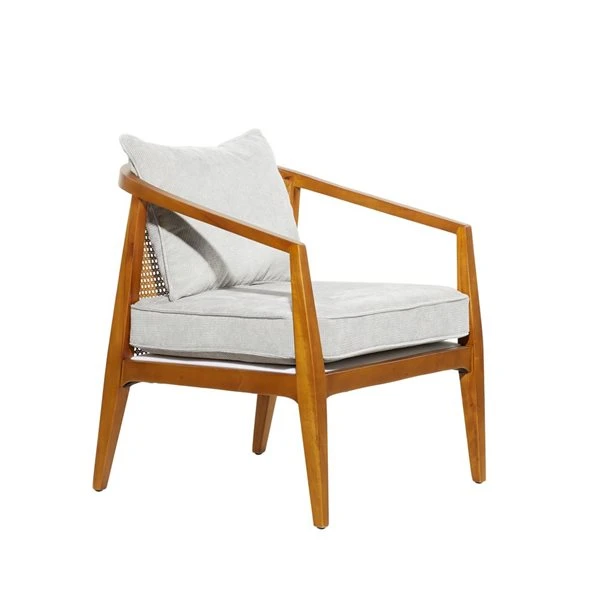 Grayson Lane 25-in x 29-in Contemporary Accent Chair - Brown Wood 1 Grayson Lane 25-in x 29-in Contemporary Accent Chair - Brown Wood