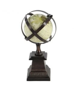 Grayson Lane 12-in x 6-in Industrial Globe - Brown Aluminum -GRAYSON LANE shop 330861711 AlternateImage4 l