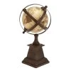 Grayson Lane 12-in x 6-in Industrial Globe - Brown Aluminum
