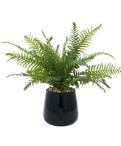 Grayson Lane 20-in x 17-in Natural Artificial Foliage - Green Plastic and Ceramic