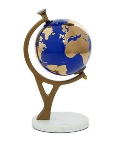 Grayson Lane 9-in x 5-in Modern Decorative Globe - Gold Ceramic