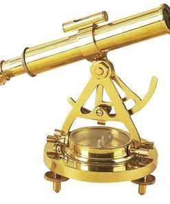 Grayson Lane 8-in x 8-in Coastal Telescope Compass Brass