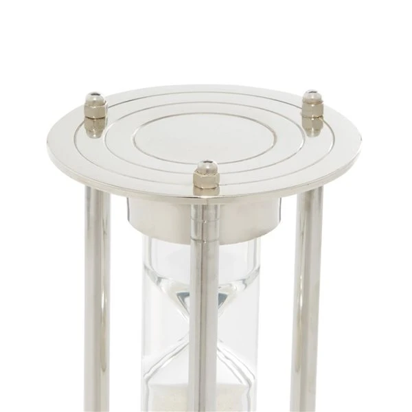 Grayson Lane 12-in x 4-in x 4-in Contemporary Timer - Silver Aluminum 4 Grayson Lane 12-in x 4-in x 4-in Contemporary Timer - Silver Aluminum - Image 4