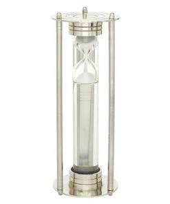 Grayson Lane 12-in x 4-in x 4-in Contemporary Timer - Silver Aluminum