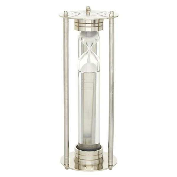 Grayson Lane 12-in x 4-in x 4-in Contemporary Timer - Silver Aluminum 1 Grayson Lane 12-in x 4-in x 4-in Contemporary Timer - Silver Aluminum