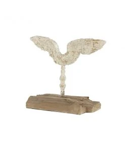 Grayson Lane 16-in x 18-in Vintage Sculpture - Beige Resin Wings