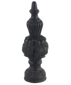 Grayson Lane 19-in x 8-in Finial Vintage Sculpture - Black FibreGlass