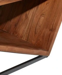 Grayson Lane 45-in x 24-in x 16-in Contemporary Coffee Table - Brown Wood and Metal -GRAYSON LANE shop 330861727 AlternateImage3 l