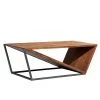 Grayson Lane 45-in x 24-in x 16-in Contemporary Coffee Table - Brown Wood and Metal
