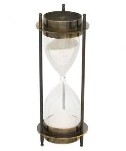 Grayson Lane 7-in x 3-in x 3-in Traditional Timer - Brown Brass