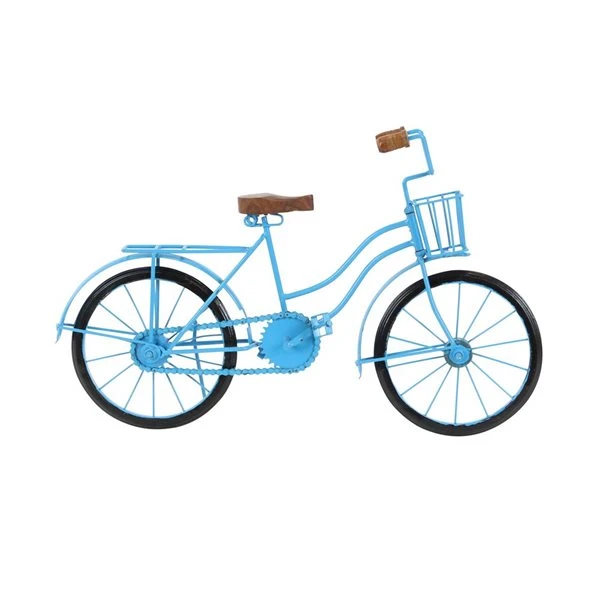 Grayson Lane 11-in x 18-in Vintage Bicycle Sculpture - Blue Metal 1 Grayson Lane 11-in x 18-in Vintage Bicycle Sculpture - Blue Metal