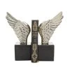 Grayson Lane Set of 2 10-in x 5-in Contemporary Bookends - Silver Aluminium