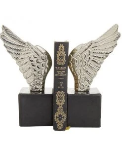 Grayson Lane Set of 2 10-in x 5-in Contemporary Bookends - Silver Aluminium