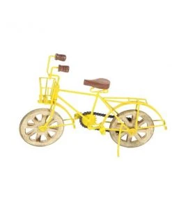 Grayson Lane 9-in x 14-in Bicycle Vintage Sculpture - Yellow Metal