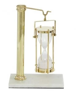 Grayson Lane 11-in x 7-in x 4-in Glam Timer - Gold Brass