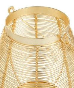 Grayson Lane 9-in x 7-in Glam Lantern - Gold Iron -GRAYSON LANE shop 330861737 AlternateImage4 l