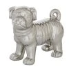 Grayson Lane 7-in x 7-in Glam Sculpture - Silver Porcelain Dog
