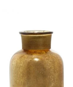 Grayson Lane Set of 3 7-in, 6-in, 5-in Glam Decorative Jar -s - Gold Glass - -GRAYSON LANE shop 330861752 AlternateImage2 l