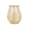 Grayson Lane 11-in x 8-in Glam Lantern - Gold Iron
