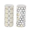 Grayson Lane Set of 2 4-in x 9-in Contemporary Vase - White Dolomite