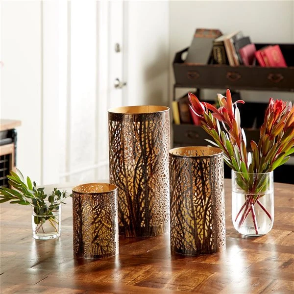 330861771_AlternateImage1_l.jpg Grayson Lane Set of 3 12-in, 9-in, 5-in Brown Eclectic Lantern - Metal -GRAYSON LANE shop 330861771 AlternateImage1 l