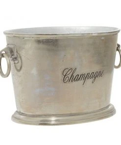 Grayson Lane 10-in x 17-in Traditional Wine Holder Bucket - Silver Metal -GRAYSON LANE shop 330861773 AlternateImage4 l