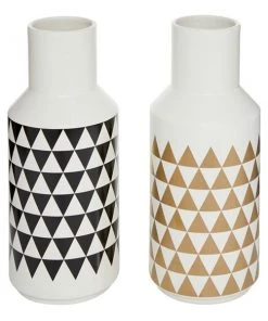 Grayson Lane Set of 2 5-in x 12-in Contemporary Vase - White Dolomite -GRAYSON LANE shop 330861776 AlternateImage6 l