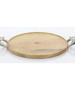 Grayson Lane Set of 3 13-in, 15-in, 17-in Farmhouse Tray - Brown Mango Wood -GRAYSON LANE shop 330861780 AlternateImage4 l