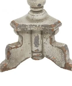 Grayson Lane Set of 2 20-in, 17-in Vintage Candle Holder - White Wood -GRAYSON LANE shop 330861784 AlternateImage3 l