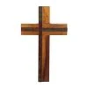 Grayson Lane 20-in x 12-in Natural Cross Sculpture - Black Wood