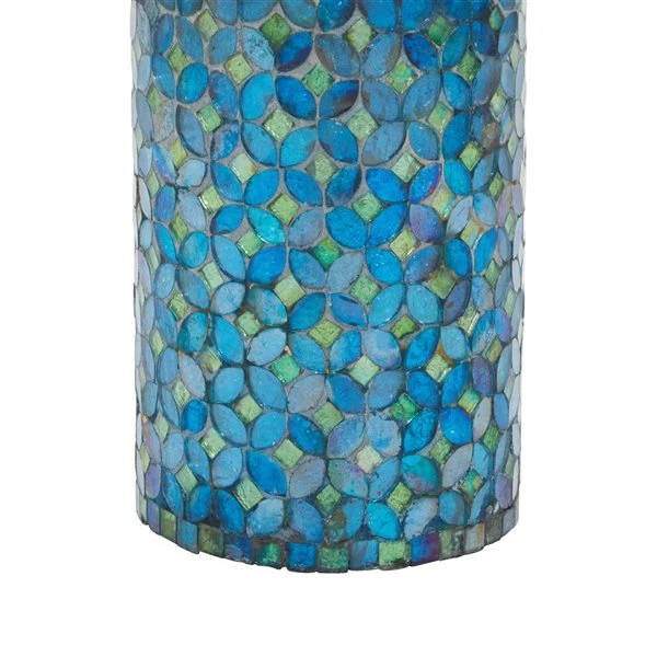 330861802_AlternateImage3_l.jpg Grayson Lane Set of 3 10-in, 7-in, 4-in Glam Candle Holder - Turquoise Metal -GRAYSON LANE shop 330861802 AlternateImage3 l