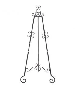 Grayson Lane 46-in x 21-in Traditional Easel - Black Iron