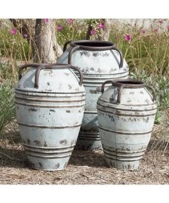 Grayson Lane Set of 3 26-in, 23-in, 19-in Rustic Vase - Blue Metal -GRAYSON LANE shop 330861811 AlternateImage1 l