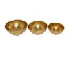 Grayson Lane Set of 3 Textured Bowl -Gold Aluminum