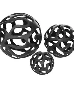 Grayson Lane Set of 3 8-in, 6-in, 4-in Brass Contemporary Orbs & Vase Filler -Aluminum -GRAYSON LANE shop 330861815 AlternateImage3 l