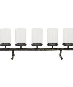 Grayson Lane 11-in x 27-in Contemporary Candlestick Holders -Metal and Glass -GRAYSON LANE shop 330861846 AlternateImage5 l
