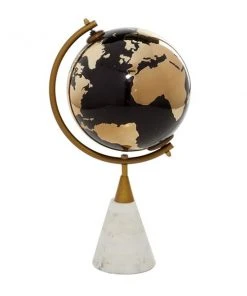 Grayson Lane 15-in x 8-in Modern Globe - Gold Ceramic